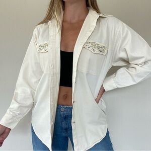 Vtg La Sha Western disco cowgirl shirt